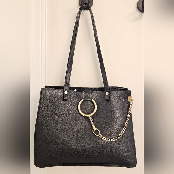Chloe Black Tote with Gold Accents - Picture 1 of 1